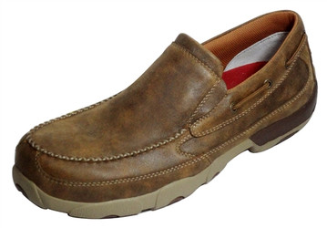 Twisted X Men's Slip-On Driving Bomber Moccasins