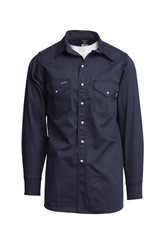 Lapco Fire Resistant Western Shirt Navy