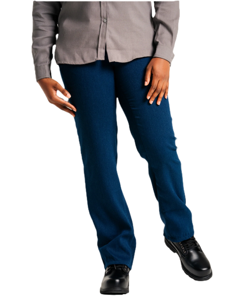 Lapco Women's FR Uniform Pants | 5oz. TecaSafe One® Inherent | Denim Navy Lapco Women's FR Uniform Pants | 5oz. TecaSafe One® Inherent | Denim Navy