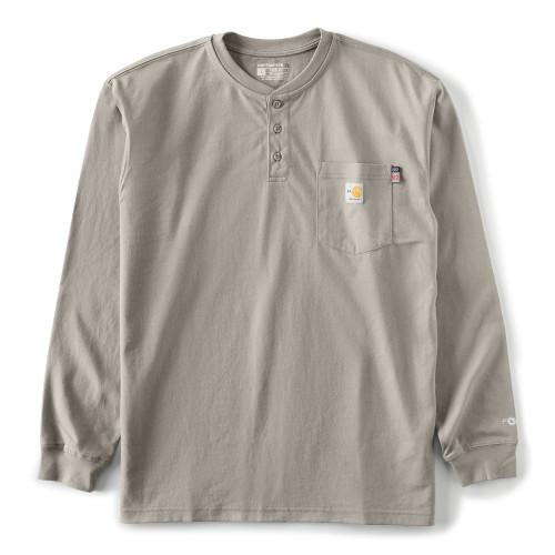 Carhartt Flame Resistant Asphalt Work-dry® Henley