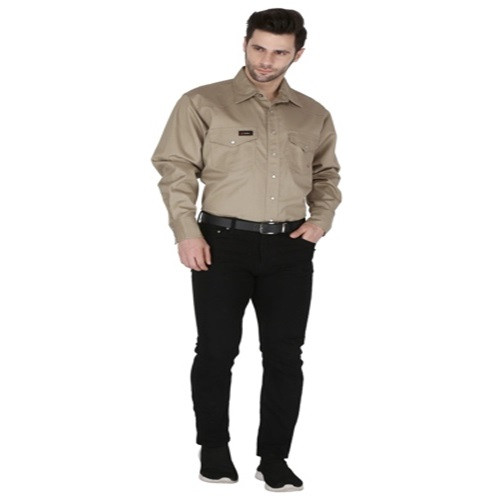 Forge FR Forge Men's FR Work Shirt: Lightweight Cotton Safety - CAT 22 in 7 oz. 100% Cotton FRARCTEX