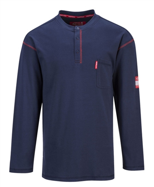 PortWest FR Crew Neck Button Henley