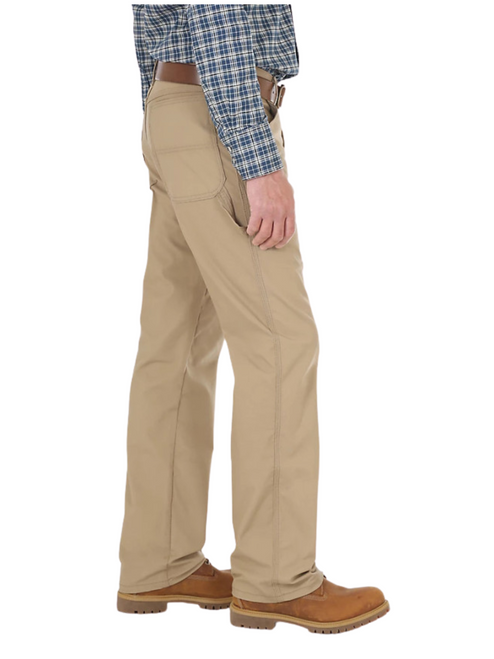 Wrangler Men's Khaki Canvas FR Carpenter Jean