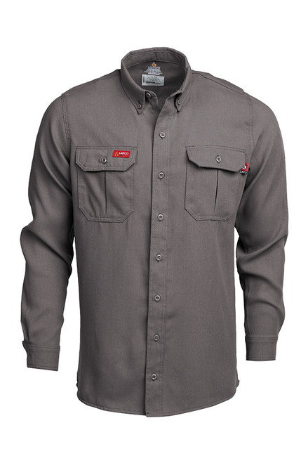 Lapco FR Modern Uniform Shirts | 5oz. Tecasafe® One - Gray