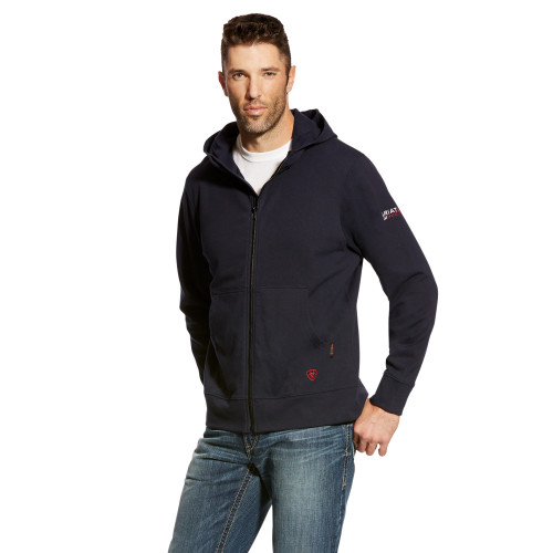 Ariat FR DuraStretch Full Zip Hoodie - Navy