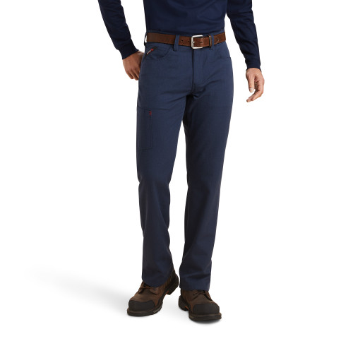 Ariat FR M4 Relaxed Crossfire Straight Pant-Navy