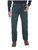 Wrangler Men's Flame Resistant Advanced Comfort Regular Fit Jeans featuring authentic five-pocket styling, reinforced back pockets, and arc-resistant button waistband closures. The jeans include a high quality brass zipper with Nomex FR zipper tape, Nomex FR thread in all garment seams, and a safety orange outside ID. Made from 94% Cotton, 5% Polyester, 1% Spandex, with a comfortable waist and a regular fit designed to go over boots. HRC2 and 2112 rated.