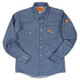Wrangler Denim Work Shirt Men's Flame Resistant Blue