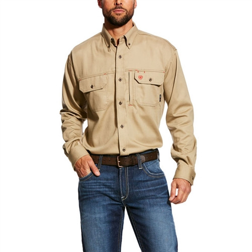 Ariat Flame Resistant Khaki Vent Shirt