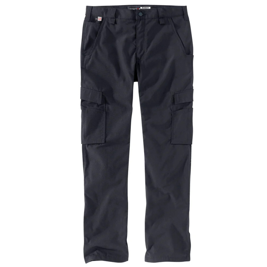 Carhartt FR Force® Relaxed Fit Ripstop Cargo Work Pant-Deep Navy