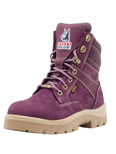 Steel Blue Boots - Women's - Purple