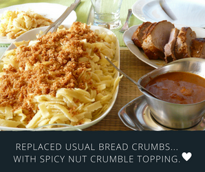 Use Nut Crumbs to Make Spicy Pasta and Cheese