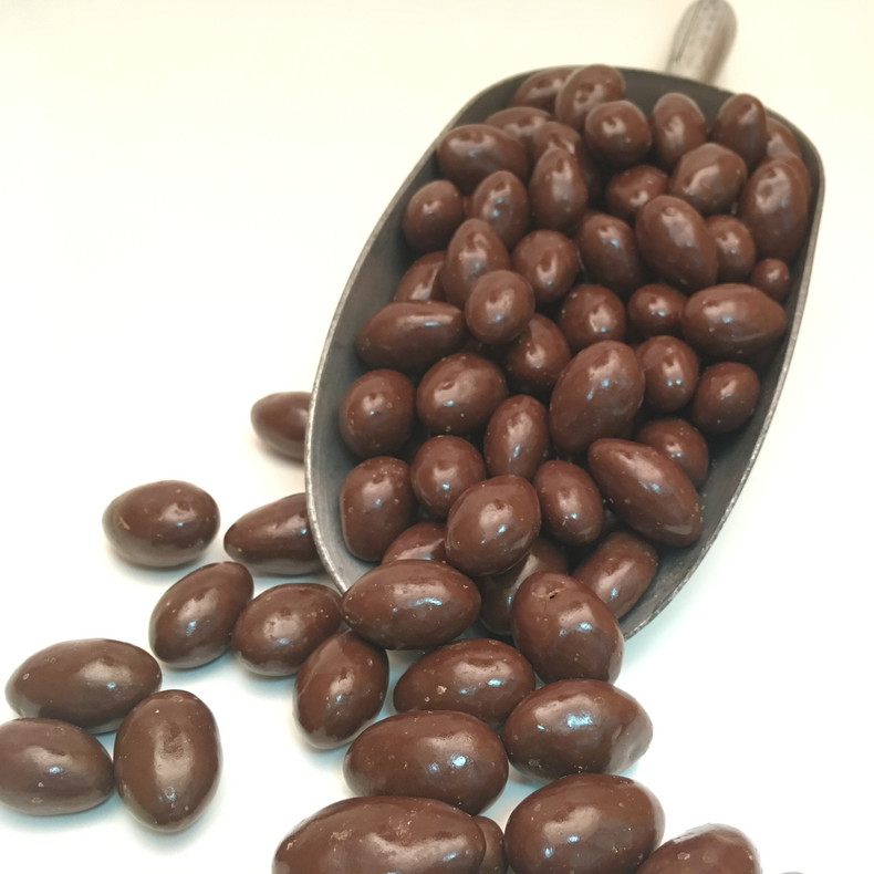 Chocolate Coating at the Fresh Roasted Almond Co. Chocolate Coating at the Fresh Roasted Almond Co.