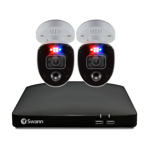 2 Camera 4 Channel 4K Ultra HD DVR Spotlight Security System |  SWDVK-456802RL 2 Camera 4 Channel 4K Ultra HD DVR Spotlight Security S