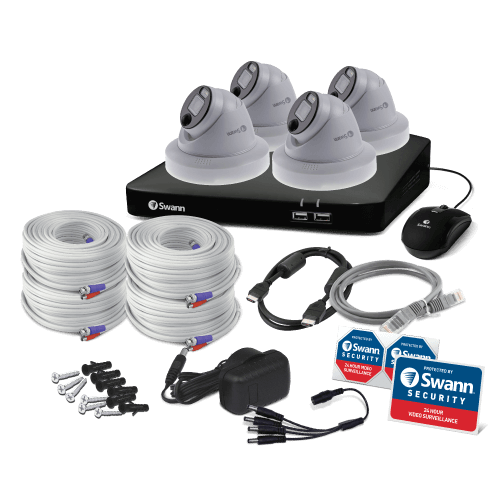 Home 4 Camera 8 Channel 1080p Full HD DVR Security System