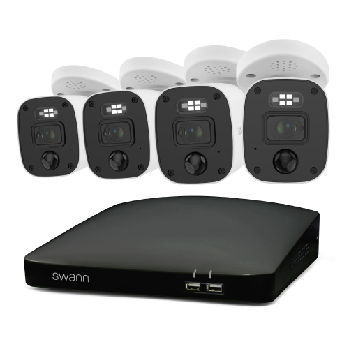 Home 4 Camera 8 Channel 4K Ultra HD DVR 1TB HDD Security System