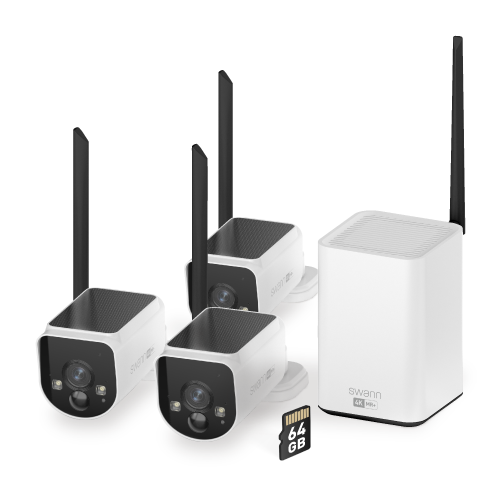 MaxRanger4K™ Solar 3 Camera Security System with Longest Range Wireless | SWNVK-MR4KSD3-EU