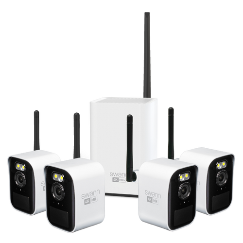 Swann MaxRanger4K™ Mini Long-Range Wireless Security System with 4 Cameras