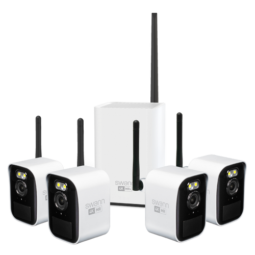 Swann MaxRanger4K™ Mini Long-Range Wireless Security System with 4 Cameras