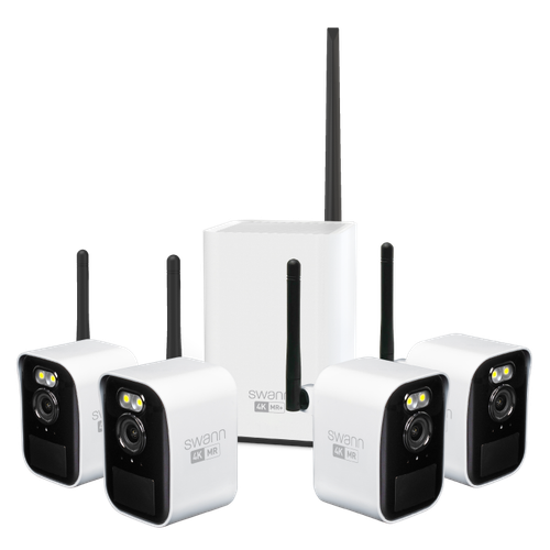 Swann MaxRanger4K™ Mini Long-Range Wireless Security System with 4 Cameras