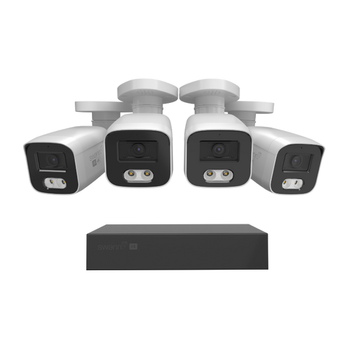 EliteX™ 6K/12MP NVR Security System with 4 Bullet Cameras | SWNVK-8EX412MPB