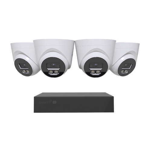 Swann EliteX™ 6K/12MP NVR Security System with 4 Dome Cameras | SWNVK-8EX412MPD