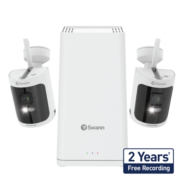 AllSecure650 2K Wireless Security Kit with 2 x Wire-Free Cameras & Power Hub | SWNVK-650KH2