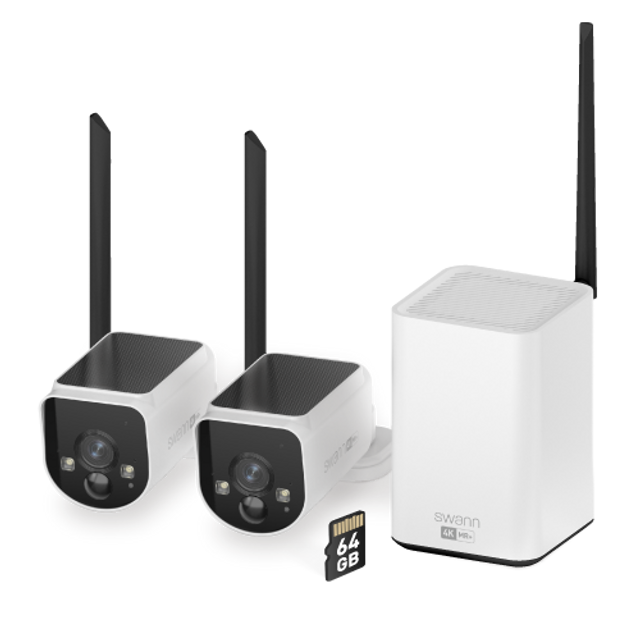 MaxRanger4K™ Solar 2 Camera Security System with Longest Range Wireless | SWNVK-MR4KSD2-EU