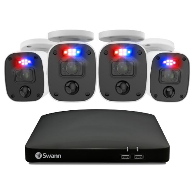 Home 4 Camera 8 Channel 2K DVR 256GB SD Card Security System with Mic | SWDVK-8468542KMQB
