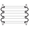 Firestone W013587761 312C Style AirSpring, Type 4 Aluminum Bead Rings, Includes 1 7/8" Bolts, Nuts & Washers