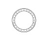 Firestone WC13583509 #203 Size Bead Ring, 16.50" Bolt Circle (Aluminum RN)