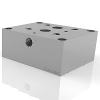 Daman Products DR08SPS16S Ductile Iron Subplate R08 Pattern