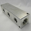 Daman Products AH0000320S Aluminum Header Block 3 Station Junction Block
