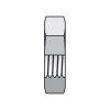 Parker 4 WLNL-S Seal-Lok Bulkhead Locknut 1/4 Tube Steel| Next Day Fittings