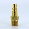 Parker Bh2E Industrial Interchange Nipple Brass 3/8" Body Size 3/8" Npt Male Port