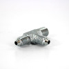 Parker 4-4-4 RTX-S JIC Male Run Tee 1/4 X 1/4 NPT Male X 1/4 Steel| Next Day Fittings