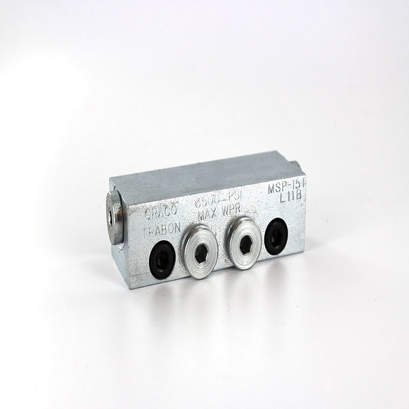 Graco 562722 Progressive Divider Valve Msp-15T Trabon Msp Modular Divider Valve 0.015 Cu In Twin 106-100-195