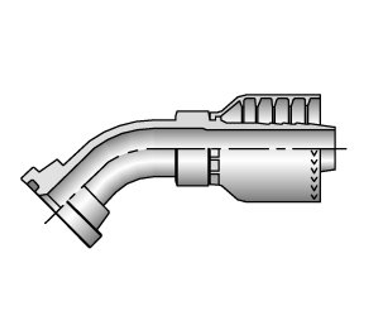 Parker 11771-32-32 Crimp Hose Fitting
