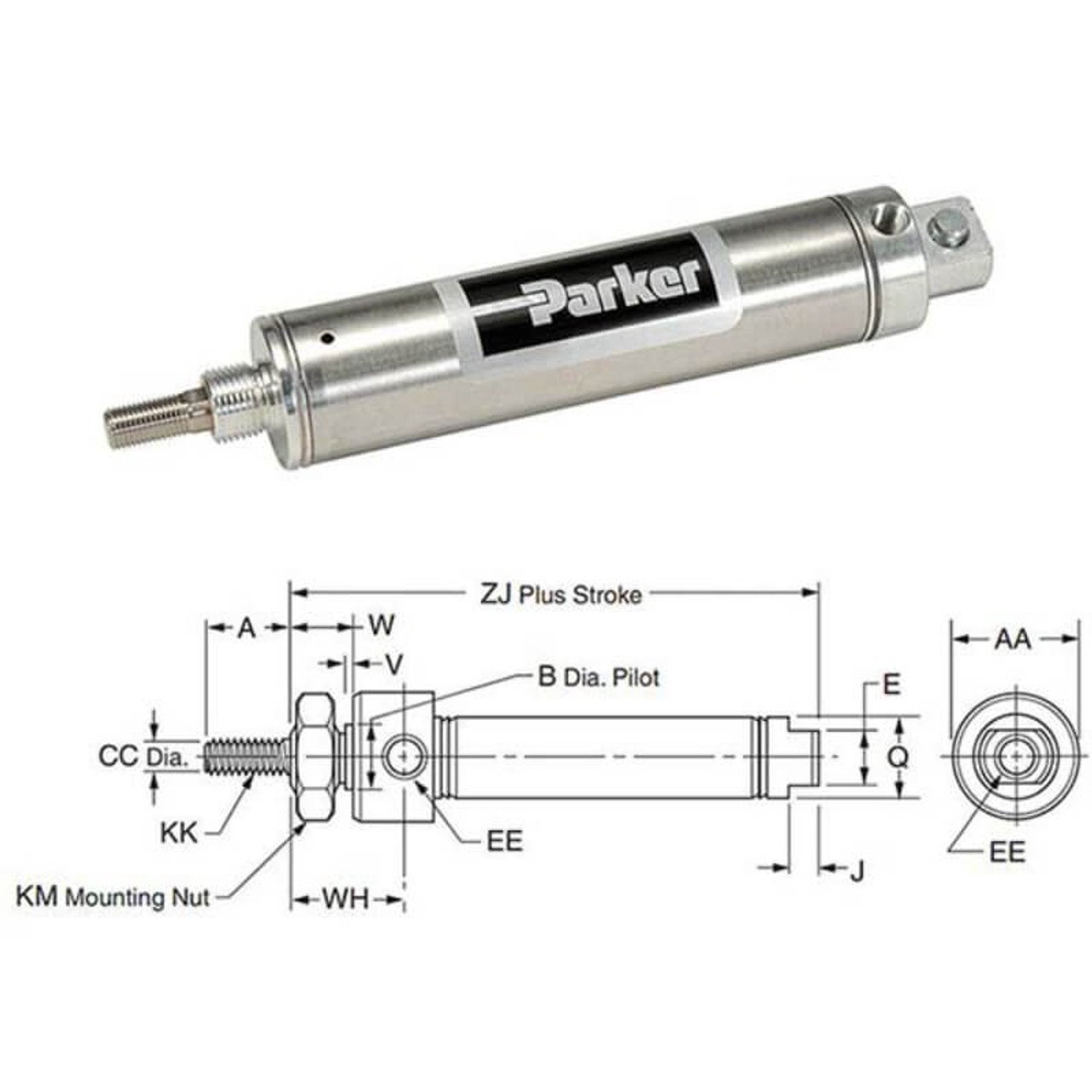 Parker  0.75DSR01.50 Air Cylinders