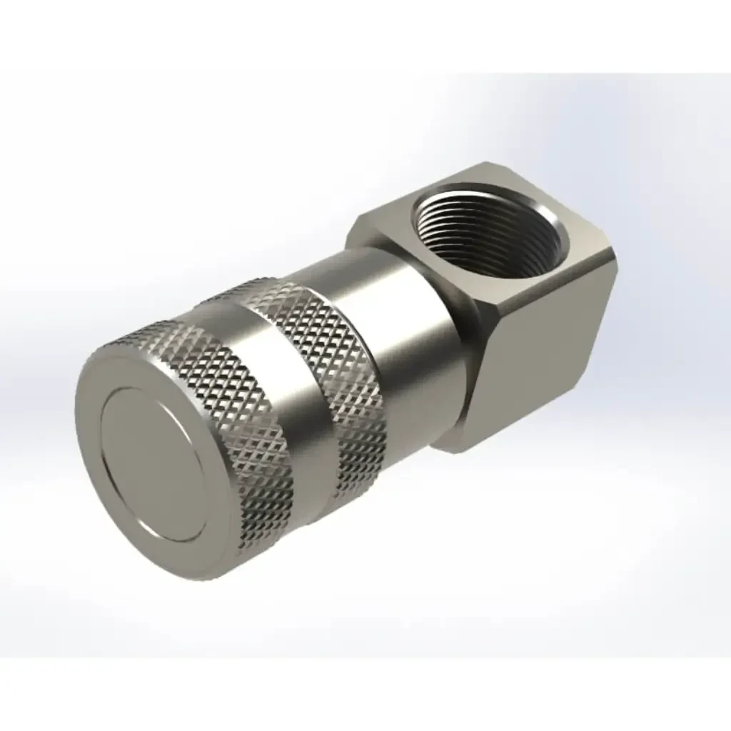 Holmbury H12-F-08S-90 Flat Face Coupler 90 Degree Elbow