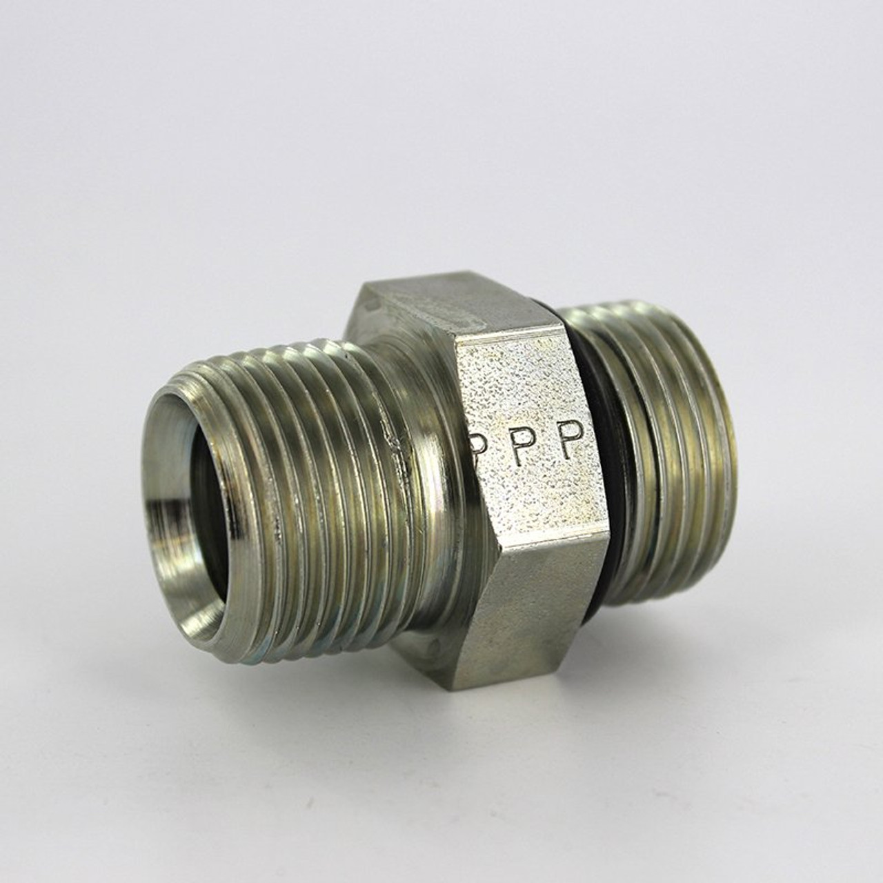 Parker 12-3/4 F5OF-S Male SAE Adapter 1 1/16-12 ORB X 3/4 NPT Steel| Next Day Fittings