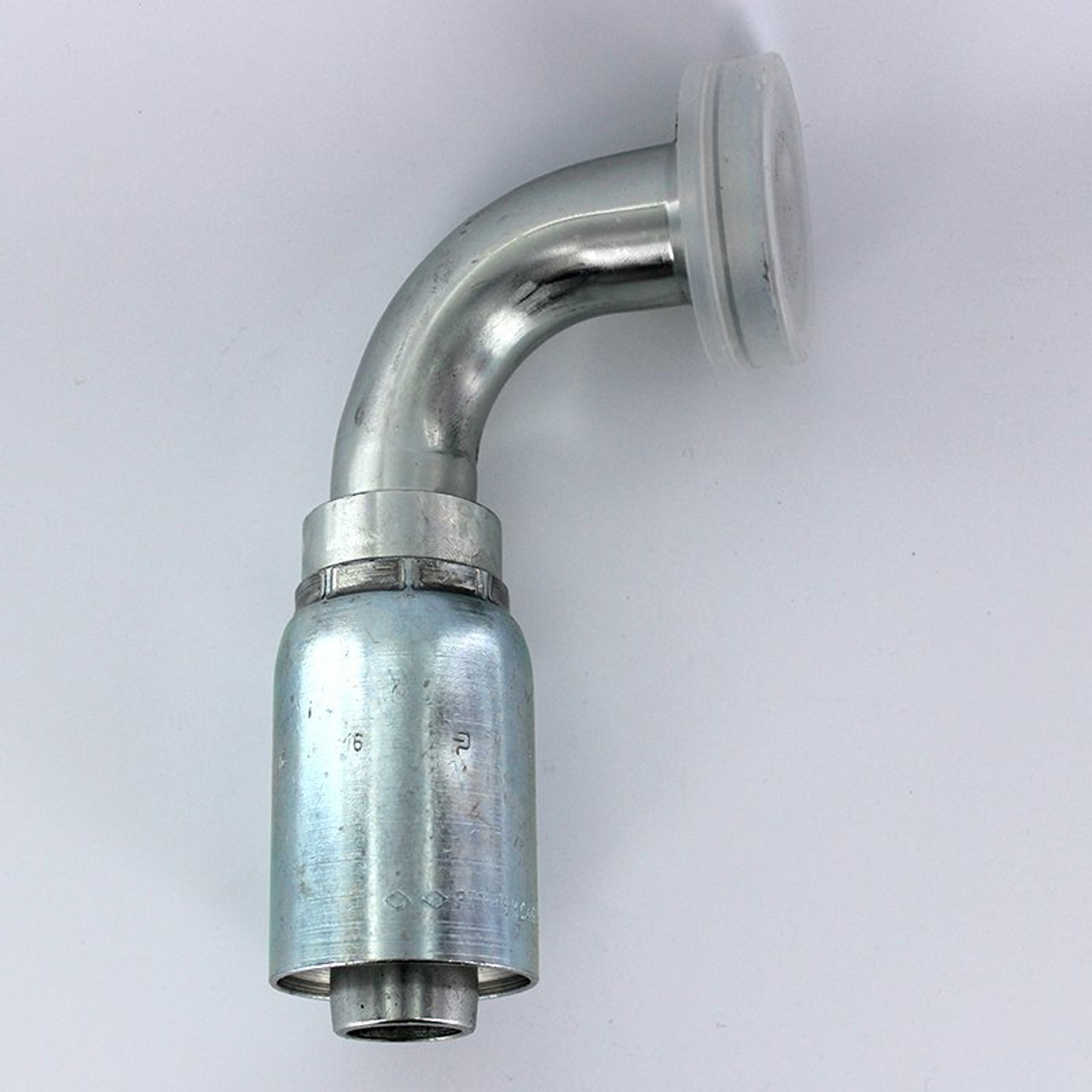 Parker 16N77-16-16 Crimp Type Hose End Sae Code 62 Flange Head 90 Elbow 77 Series 1" Flange X 1" Id Hose Steel