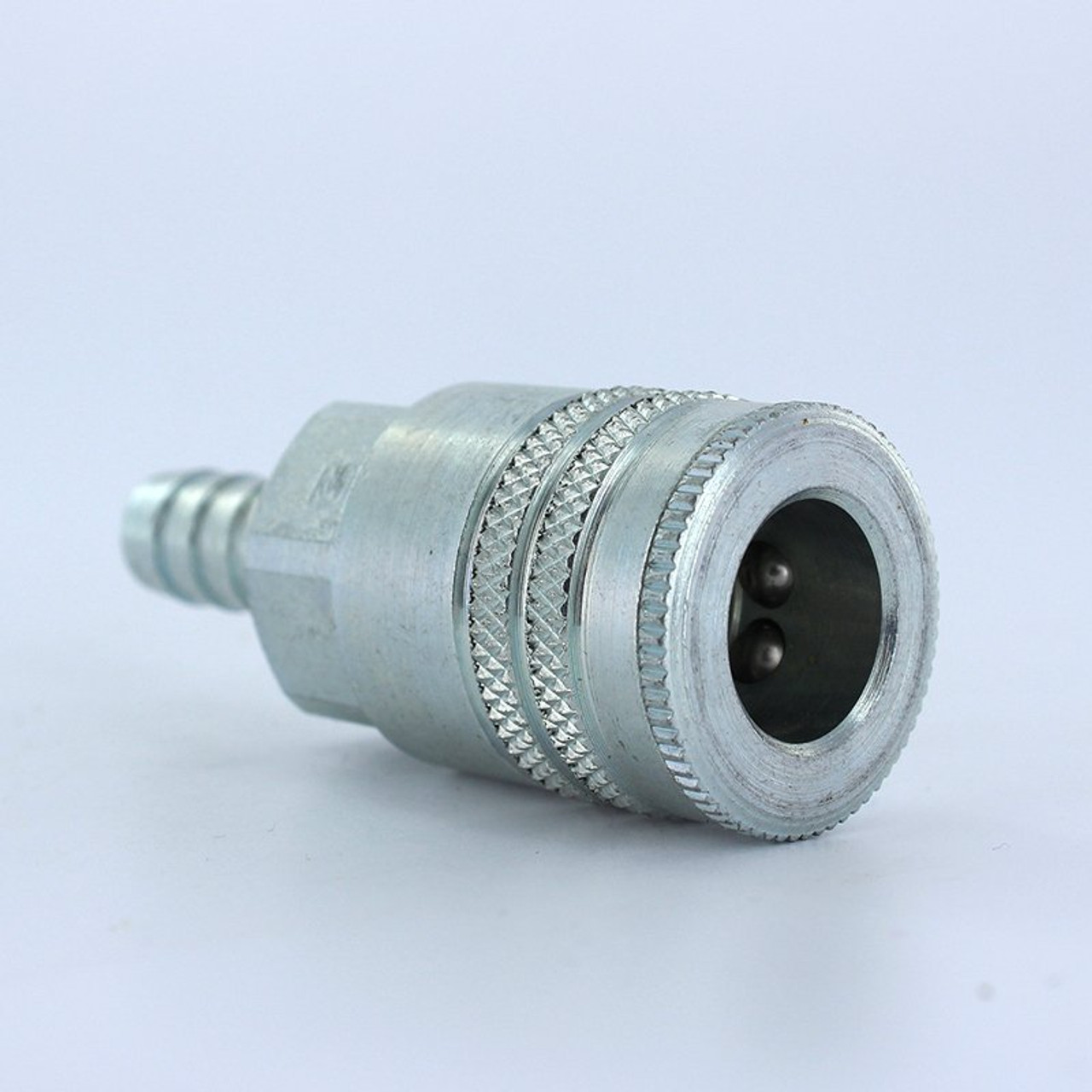Parker 24-5B 20 Series Coupler Steel 3/8" Body Size 3/8" Hose Barb General Purpose Accepts Industrial Interchange Nipples (A-A-59439 Mil-C-4109F Iso 6150-B) 27.4" Hg Vacuum-300Psi (21Bar) Wp Nitrile Seals Temp Range Degrees F: (-40 To +250)