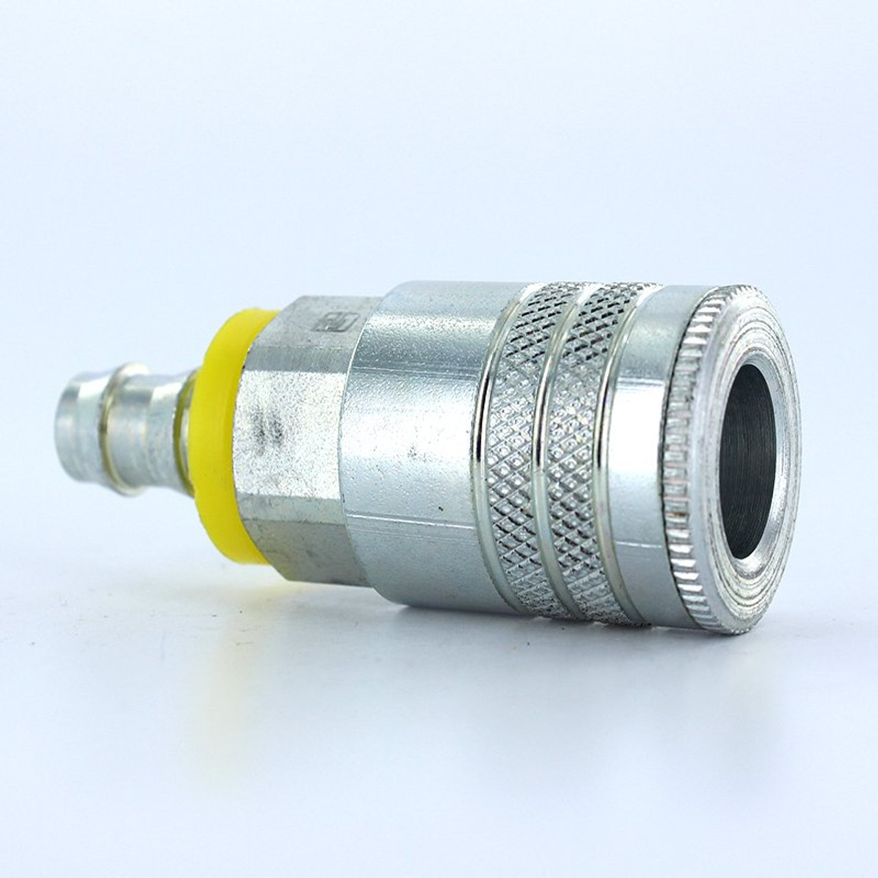 Parker 24-5Bp 20 Series Coupler Steel 3/8" Body Size 3/8" Push-Lok Hose Barb General Purpose Accepts Industrial Interchange Nipples (A-A-59439 Mil-C-4109F Iso 6150-B) 27.4" Hg Vacuum-300Psi (21Bar) Wp Nbr Seals Temp F: (-40 To +250)