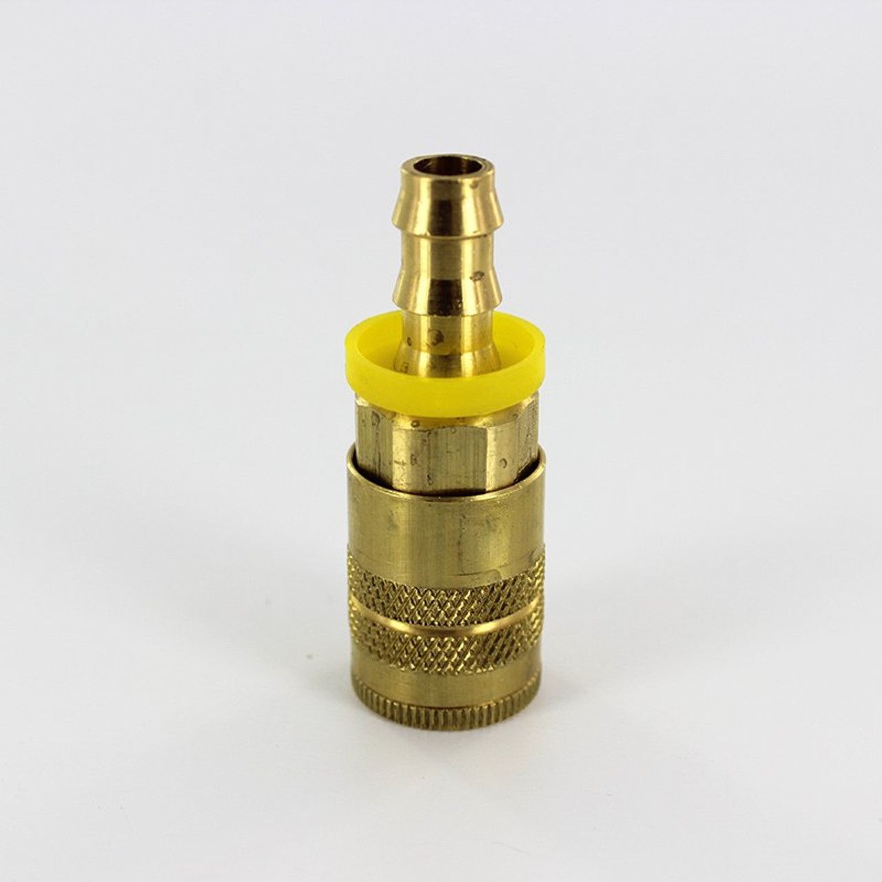 Parker B20-5Bp-Bulk 20 Series Coupler Brass 1/4" Body Size 3/8" Push-Lok Hose Barb General Purpose Accepts Industrial Interchange Nipples (A-A-59439 Mil-C-4109F Iso 6150-B) 27.4" Hg Vacuum-300Psi (21Bar) Wp Nbr Seals Temp F: (-40 To +250)