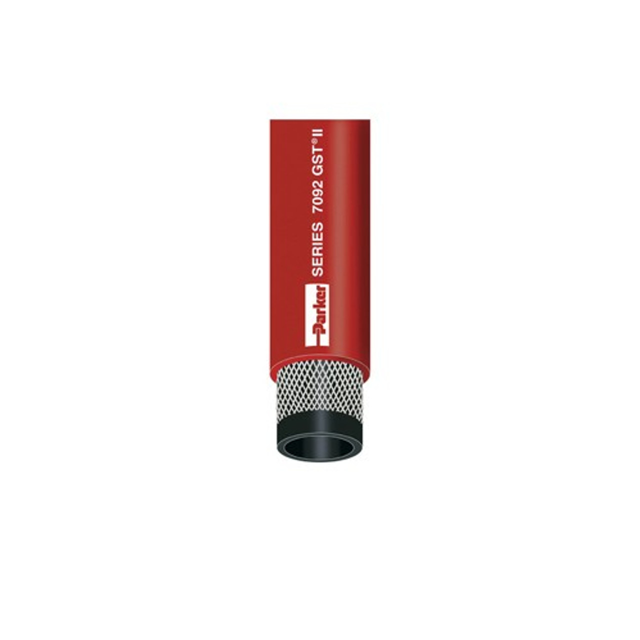 Parker Dayco 7092-50200 1/2" Id Air & Multipurpose Hose Epdm Cover 200Psi (13.8Bar) 2 Fiber Braid Temp Range Degrees F: (-40/+212) Red