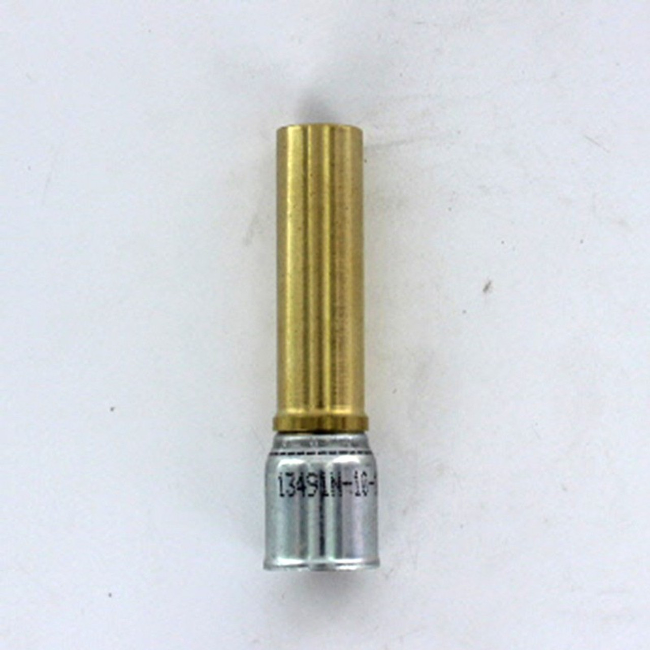 Parker Parflex 13491N-10-10 Crimp Type Hose End Male Standpipe Rigid Straight (Inch Size Tube Od) 91N Series 5/8" Tube X 1/2" Id Hose Brass Nipple & Steel Shell