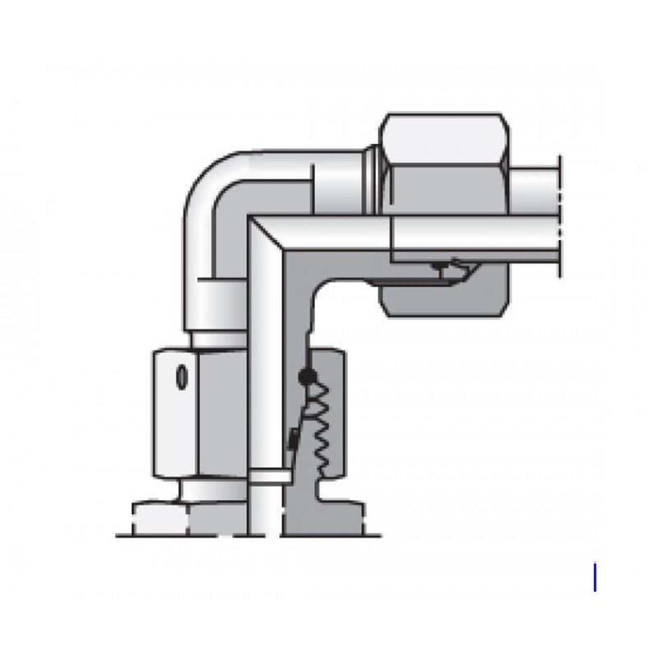 Parker EW16SCF EO Swivel Nut Elbow 16mm Tube X M24 Swivel Steel| Next Day Fittings