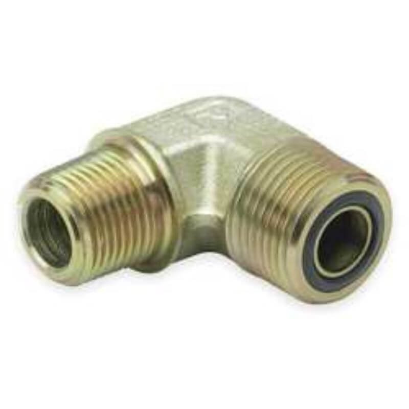 Parker 4-4 CLO-S Seal-Lok Male Elbow 1/4 ORFS X 1/4 NPT Steel| Next Day Fittings