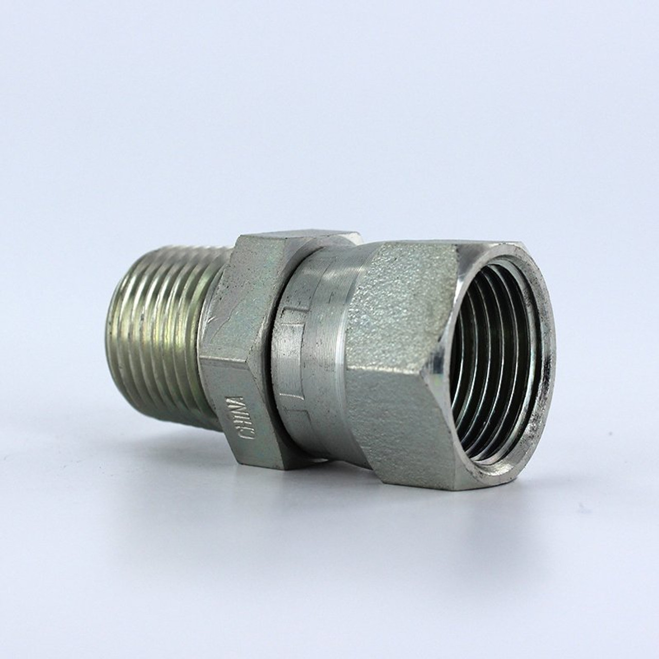 Parker 10 F6X-S Swivel Nut Adapter 5/8 JIC X 1/2 NPT Male Steel| Next Day Fittings